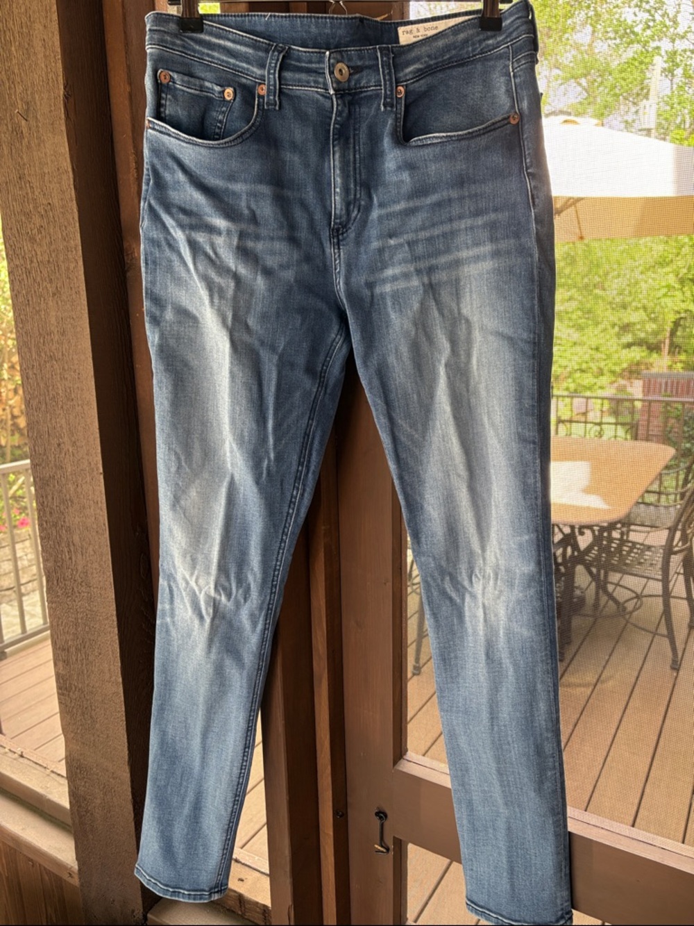 rag & bone Medium Blue Skinny Jeans